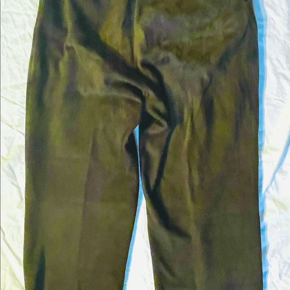 Men’s dark green suede trousers, 34 waist. Made by Cypress Grove. Not jeans cut - Picture 2 of 5